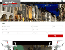 Tablet Screenshot of isa-immobilier.com